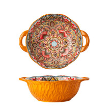Ramen Bowl With Handle, Ceramic Soup Bowl Set, Stoneware Soup Cups, Large Capacity, Ideal For Noodle Dishes