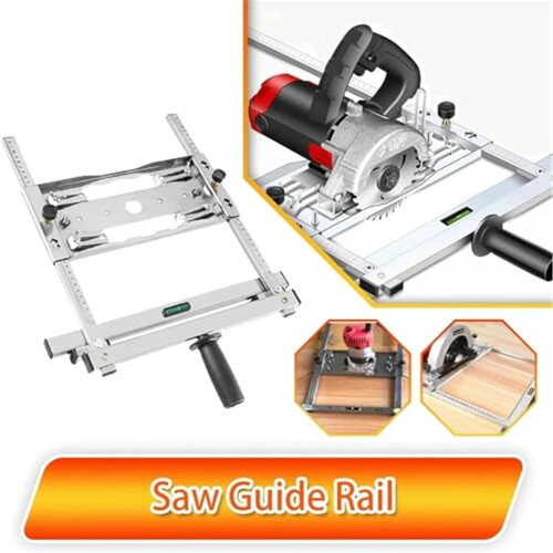 Edge Guide Positioner for Woodworking Cutting Machines, Adjustable Guide for Circular Saws, Precision Cutting Tool with Modified Position 1