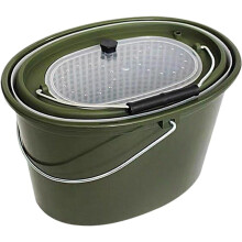 Portable Fishing Bucket Handle 6L, Large Capacity Fishing Container for Travel, Garden and Beach Use