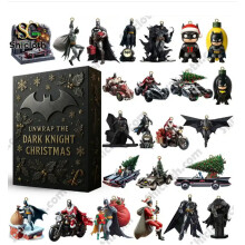 (Batman blind box, 26*18*3cm) Batman 2025 Advent Calendar Blind Box Christmas Tree Decoration Acrylic Pendant