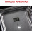 Large Capacity Slow Washing Machine Container with Clear Window for Kitchen Slow Cooker, Easy to Use, Durable Material 3
