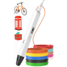 3D-Stift für Kinder, 3D-Druckstift mit LED-Anzeige, 1,75 mm 3D-Zeichenstift mit 10 Farben PLA-Filamenten, Bestes Weihnachtsgeschenk für Kind