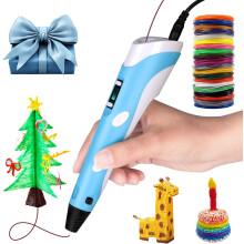 3D-Stift-Upgrade, intelligenter 3D-Druckstift für ein sanfteres Erlebnis, inklusive PLA-Filament-Nachfüllungen in 12 Farben, das beste Weihn