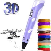 Upgrade des 3D-Druckstifts für Kinder mit LED-Anzeige, automatischer Zuführung, reibungsloseres Erlebnis, intelligentes 3D-Druckerstift-Kit