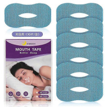 (Blue) 30pcs Mouth Tape For Anti Snoring For Sleeping, Anti Snoring Mouth Strips For Less Mouth Breathing, Snoring Relief, Sleep Improvement