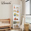 (White) Levede 6-Tier Industrial Adjustable Bookshelf 7