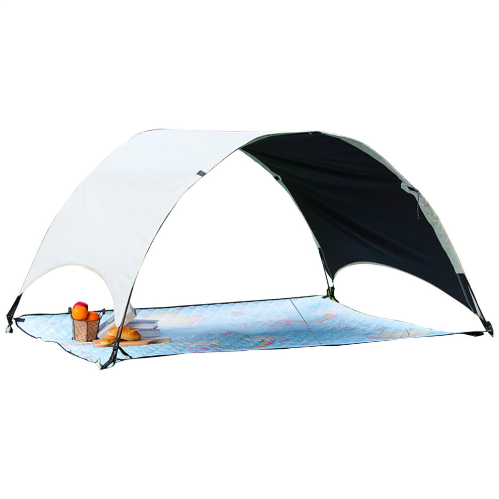 Beach Tent with UPF 50+ UV Protection, 6.5 ft Portable Sun Canopy for Outdoor Camping, Picnic, Fishing, Hiking, Blue-image-OPC-PJVXRV5-NEW