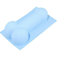 1 Pc Pink/grey Novelty Women Men Genital Shape Hard Candies Desserts Mold Silicone Fondant Cake Decor Baking Tools Blue A One Size