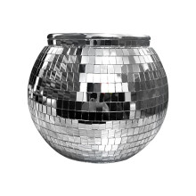 Discos Mirrored Ice Bucket, Stainless Steel Champagne Cooler, Elegant Wine Chiller for Parties, Decorative Beverage Holder