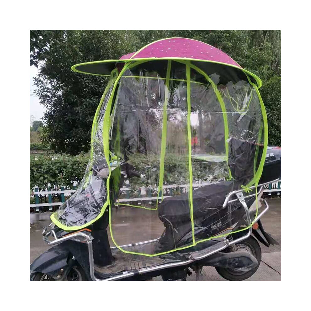 Motorcycle Sunshade, Waterproof Folding Canopy, Universal Accessory for Electric Mobility Scooters, Fully Enclosed Design