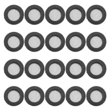 Rubber Gasket with Stainless Steel Net, 20PCS, 1.9x1.9x0.3cm, for Shower Head Filter Plumbing Hose