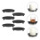 Iron Candle Holder, 12 PCS Retro Decorative Candlestick with Creative Tray for Wedding 4