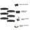 Iron Candle Holder, 12 PCS Retro Decorative Candlestick with Creative Tray for Wedding 3