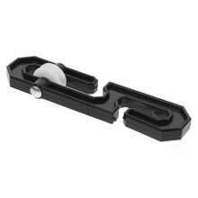 Aluminum Pulley Set, Small Black Roller Holder for Cable Rope, 15.00x4.00CM