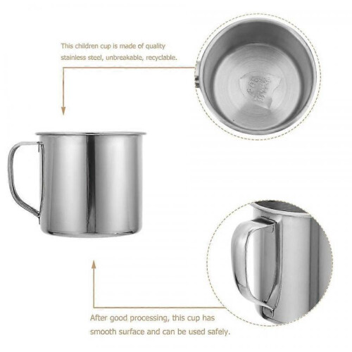 Kids Mug with Handle, 3 Pcs Espresso Cup for Children, School Durable 2