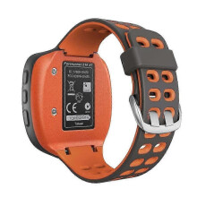 For Garmin Forerunner 310XT Two-color Silicone Watch Band(Grey Yellow)