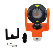 102A Mini Peanut Tilting Prism with Bracket Frame Mount for Trimble Total Station GPS, 5/8" Thread, 25.4mm, 0/-30 Offset