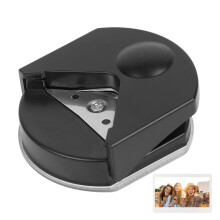 Corner Punch Tool, Portable Round Corner Rounding Punch for Scrapbooking, Card Making, Black, Multifunctional Circle Cutter