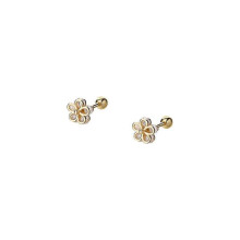 Stud Earrings, Women's S925 Sterling Silver Small Flower Threaded Screw Back Cartilage Earrings