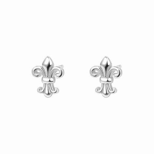 Iris Earrings, S999 Pure Silver Unisex Versatile Earrings
