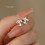 Iris Earrings, S999 Pure Silver Unisex Versatile Earrings 3