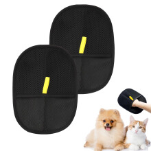 Pack of 2 Cat Fur Gloves for Grooming and Hair Removal, Dog Hair Cleaning Glove for Sofas, Carpets, and Pet Beds