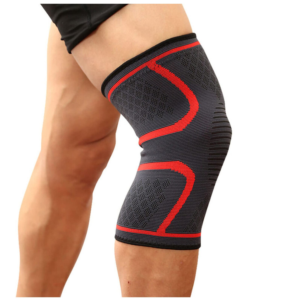 Volleyball Knee Pads Compression Sleeve Red Size L for Fitness Running Cycling Basketball Sports Support-image-OPC-PJVXVHH-NEW