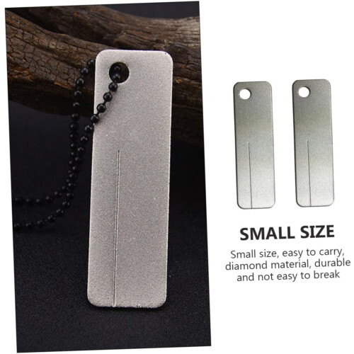 Diamond Sharpening Stone Set - Portable Whetstone Knife Sharpener, 2-Pack, Silver Diamond, Home Tool for Precision Sharpening 2