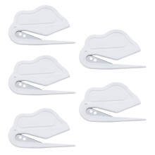 Letter Opener Knot Cutter for Pet Hair and Creative Wrapping Paper Cutter for Scrapbooking and Paper Roll, 5 x White Envelope