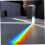 Triangular Prism Optical Crystal Refractor Glass for Science Teaching, Spectrum Physics, Photography, Portable Decoration 3