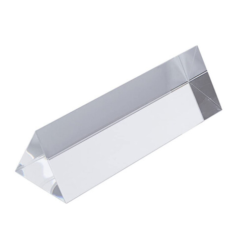 Triangular Prism Optical Crystal Refractor Glass for Science Teaching, Spectrum Physics, Photography, Portable Decoration