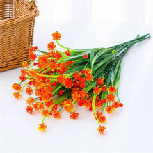 Outdoor Artificial Flowers, UV Resistant Faux Plastic Fake Plants, for Indoor Outdoor Garden Porch Window Home Wedding Hanging Decor