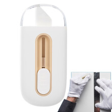 Parcel Opener Tool - Heavy Duty Art Cutter and Wrap Box Opener with Automatic Locking Function for Cardboard and Foam Core, White