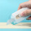 Mini Box Cutter with Automatic Locking Function, Safe Cardboard Cutter, Compact Foam Core Letter Opener in White 5