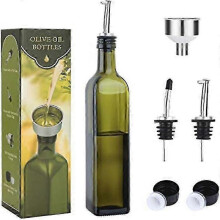 Olive oil drizzler bottle 500ml with glass dispenser and pourer