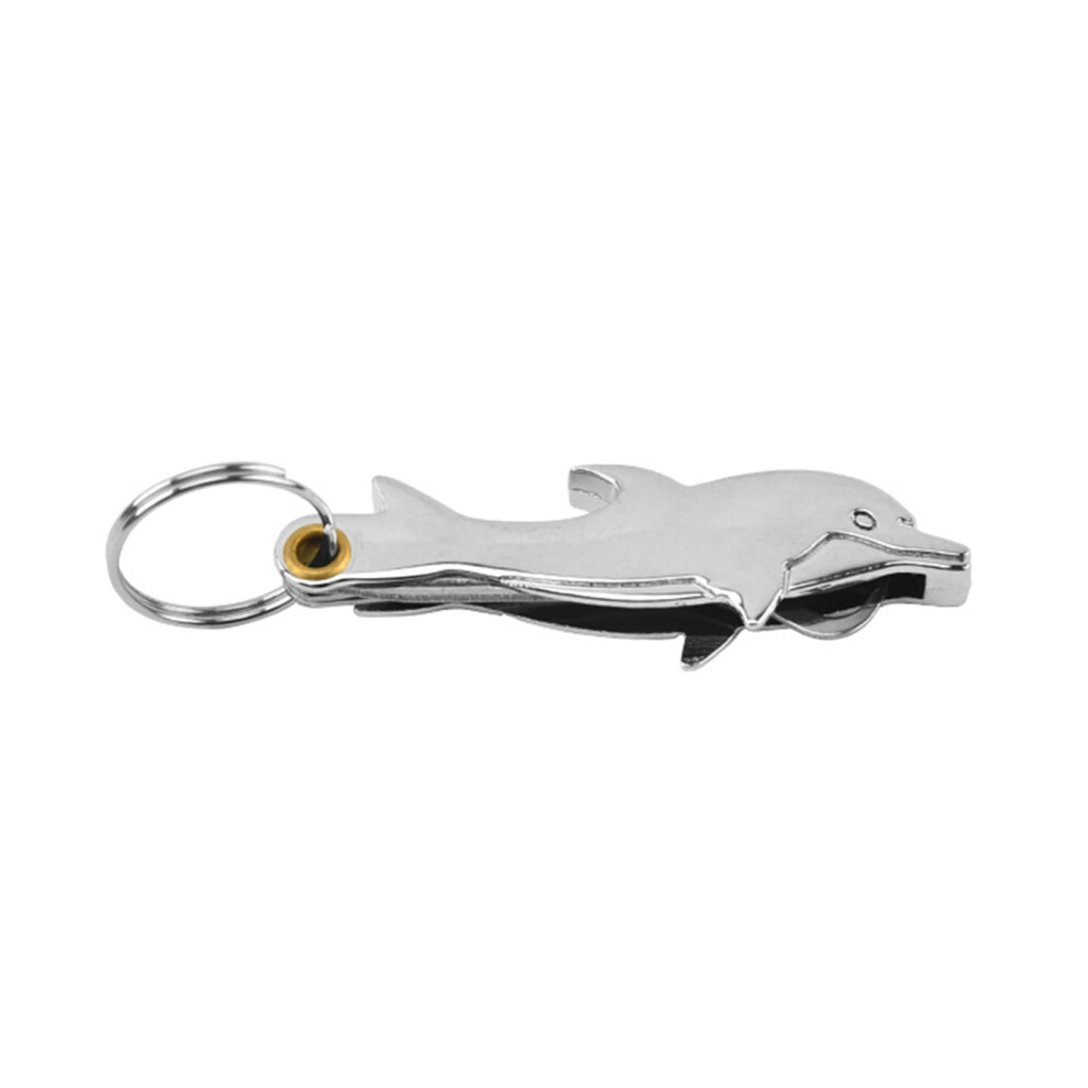 Stainless Steel Toothpick Knife And Dolphin Bottle Opener Portable Travel Tool Set For Teeth Cleaning Silver Finish 6447073767555