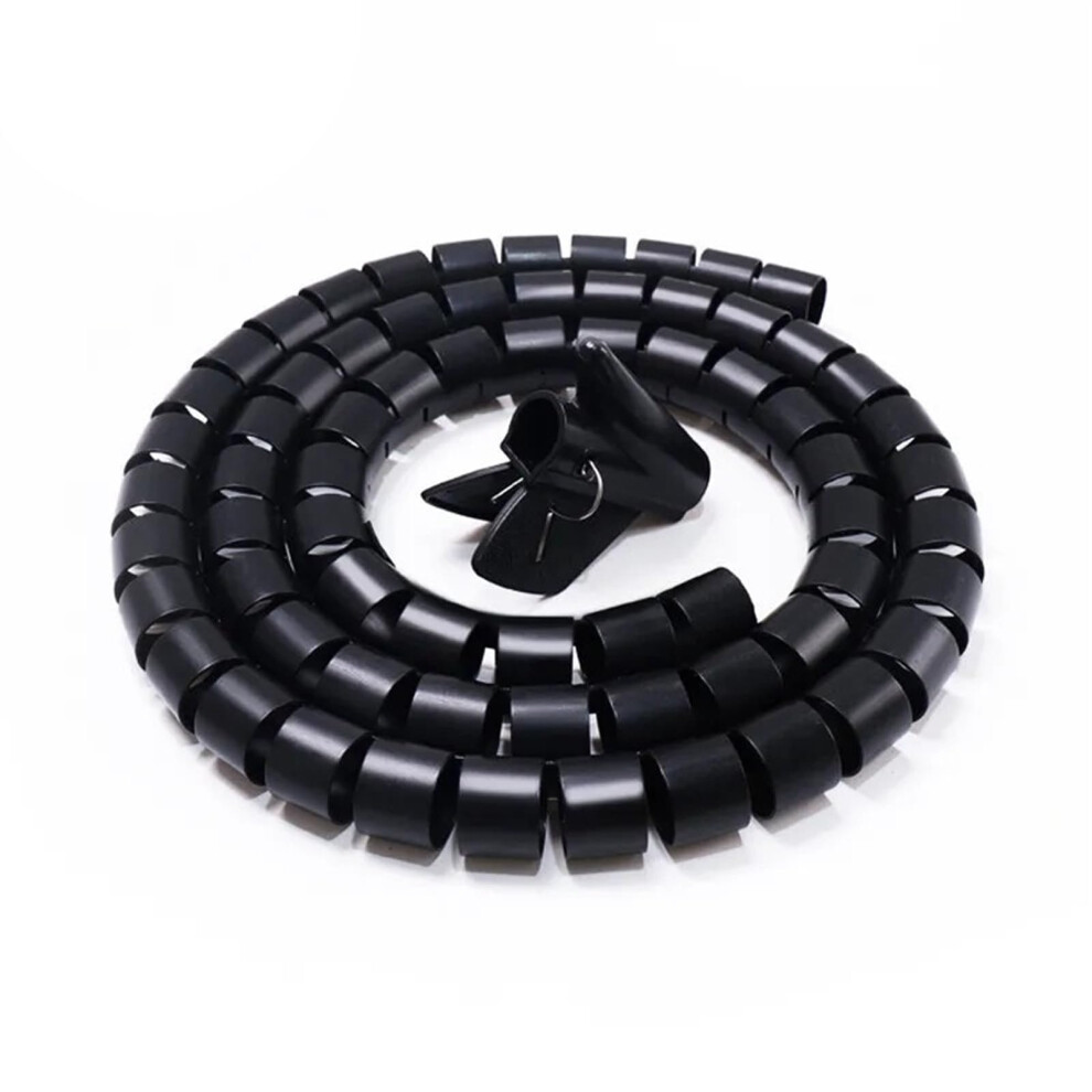 Spiral Protection Wrap 1 Metre Cable Organizer Tube Cover 10Mm Inside Diameter White Winding Wire Protector 6482260823515