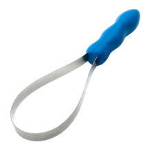 Horse Deshedding Tool, Stainless Steel Double-Sided Shedding Blade with Plastic Handle for Long and Short Haired Dogs