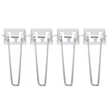 Metal Folding Table Feet Leg, 4 Pcs Adjustable Height Furniture Desk Legs