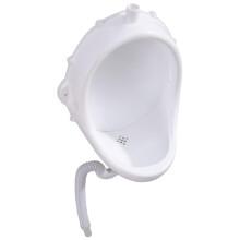 Urinals for Men Wall Mounted 15 x 19 x 11 Inch Spill-Proof Male Urinal with 19.5 Inch Hose Anti-Clogging PP Design for Bathroom School Outdoor