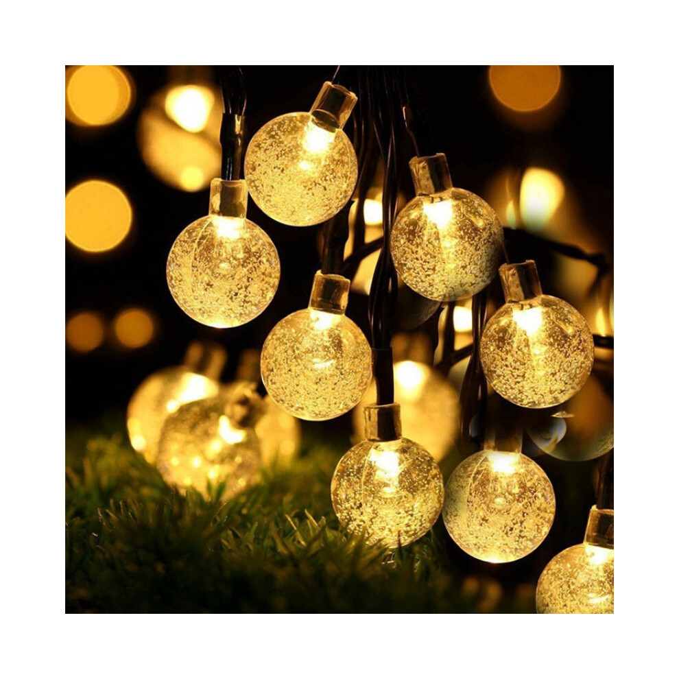 (2.3cm transparent bubble ball warm white, 30m 300 lights plug-in model) Outdoor camping led ball light string room outdoor decoration atmosphere ball-image-OPC-PJVXY7T-NEW