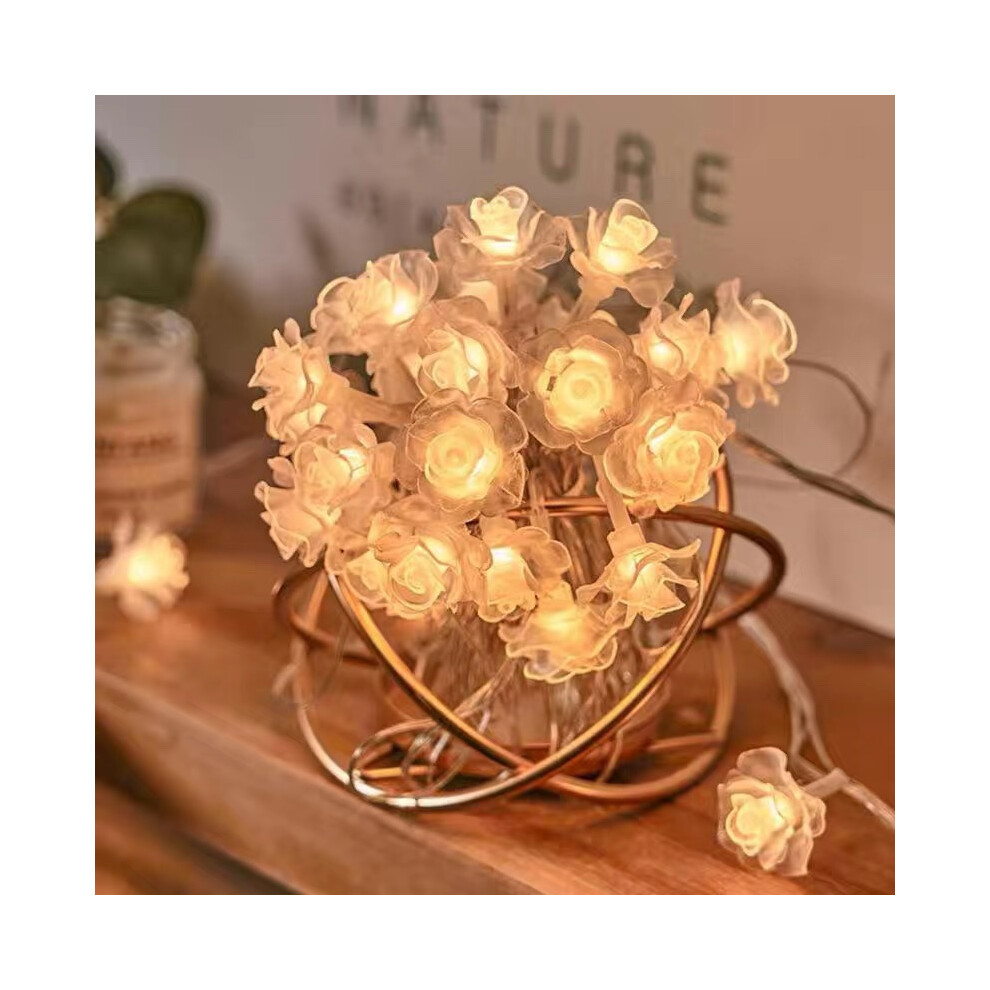 (Rose light string warm white, 22 meters 200 lights (solar 8 modes)) Outdoor camping led ball light string room outdoor decoration atmosphere ball lig-image-OPC-PJVXYKQ-NEW