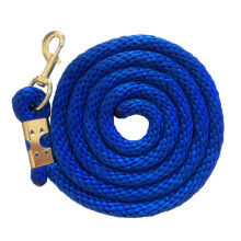 Horse Lead Rope - 2.0 m Training Lead Rope with Trigger Bull Snap for Equestrian Sports, Strong Natural Cord in Sapphire