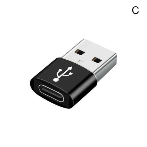 (Black) 1*TypeC Adapter Plug USB-C Type-C to USB 3.0 Converter Cable Phone OTG