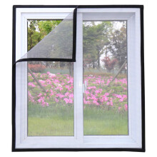 Cat Window Protection Screen, Self-Adhesive Mosquito Net 100x120cm, Semi-Transparent, Cut to Size, White Color