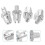 Brake Adjustment Screws Handle Adjuster, 4 Pcs Adjustable for Mountain Bike 1