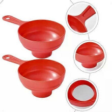 Jam Funnel, 2 Pcs Large Mouth Wide Funnels for Cooking Oil Dispenser Kitchen Use