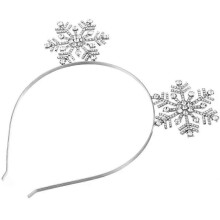 Snowflake Headband, 3 Pcs Women's Fashion Headpiece Girls Hair Accessories for Winter Party