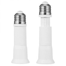 Telescopic Light Bulb Extension Socket, 2pcs E27 Light Bulb Socket