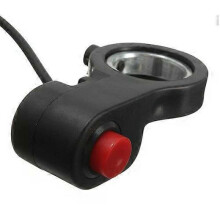 Horn Switch, 7/8 Inch Motorcycle Bike Switch Button Connector Durable Handlebar Control Parts